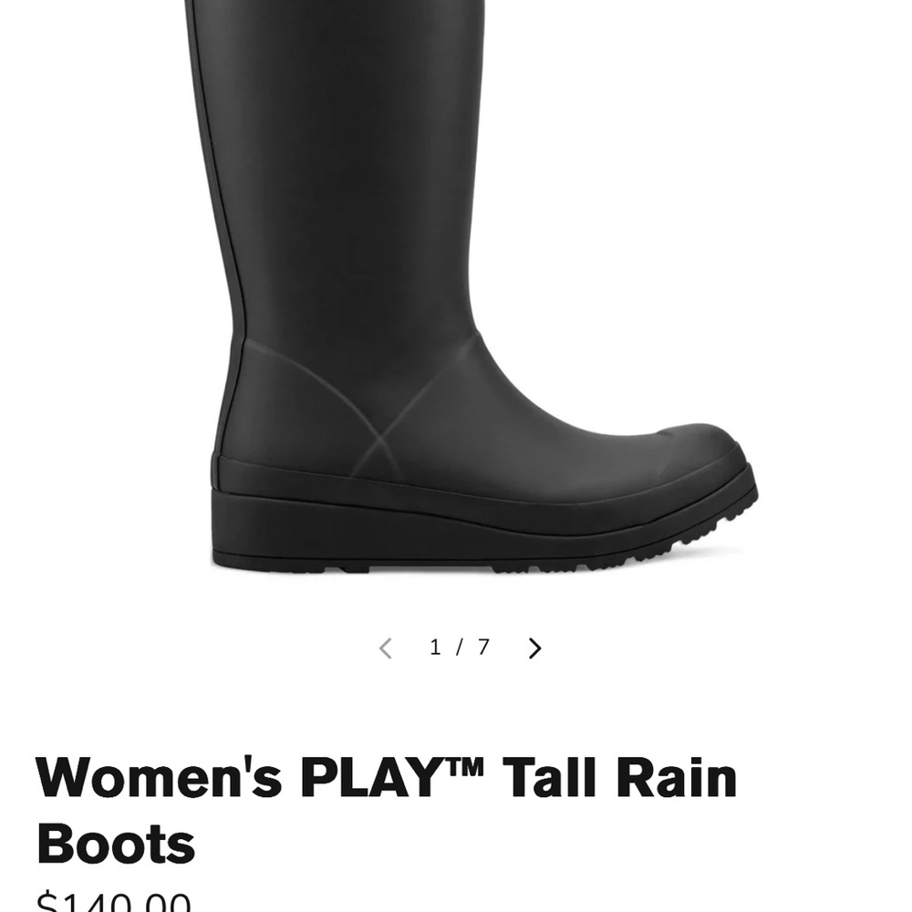 Hunter Women's PLAY Tall Black Boots